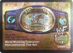 World Wrestling Federation Intercontinental Title Belt